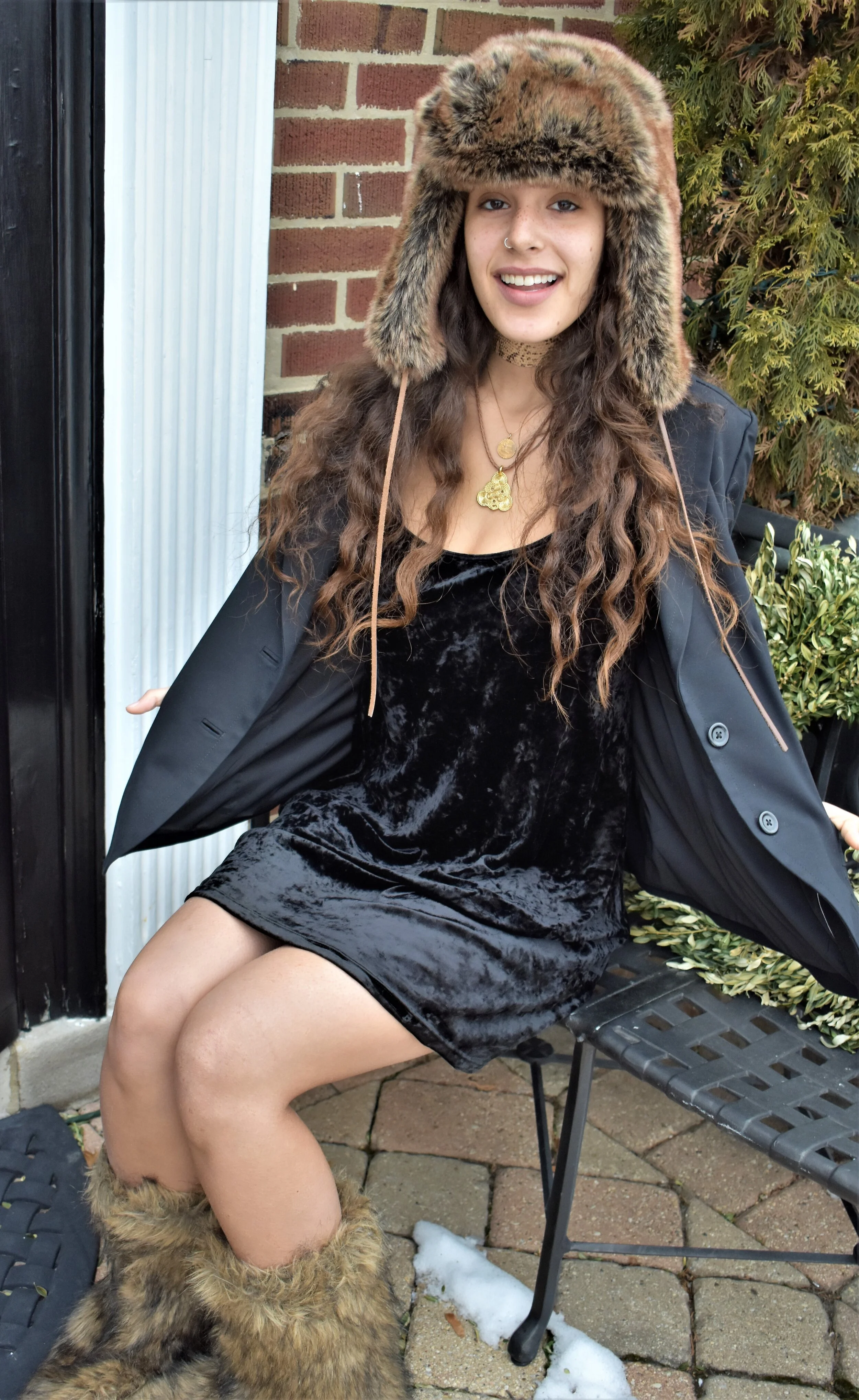 Adjustable African Vintage Brass Pendant on Leather Cording