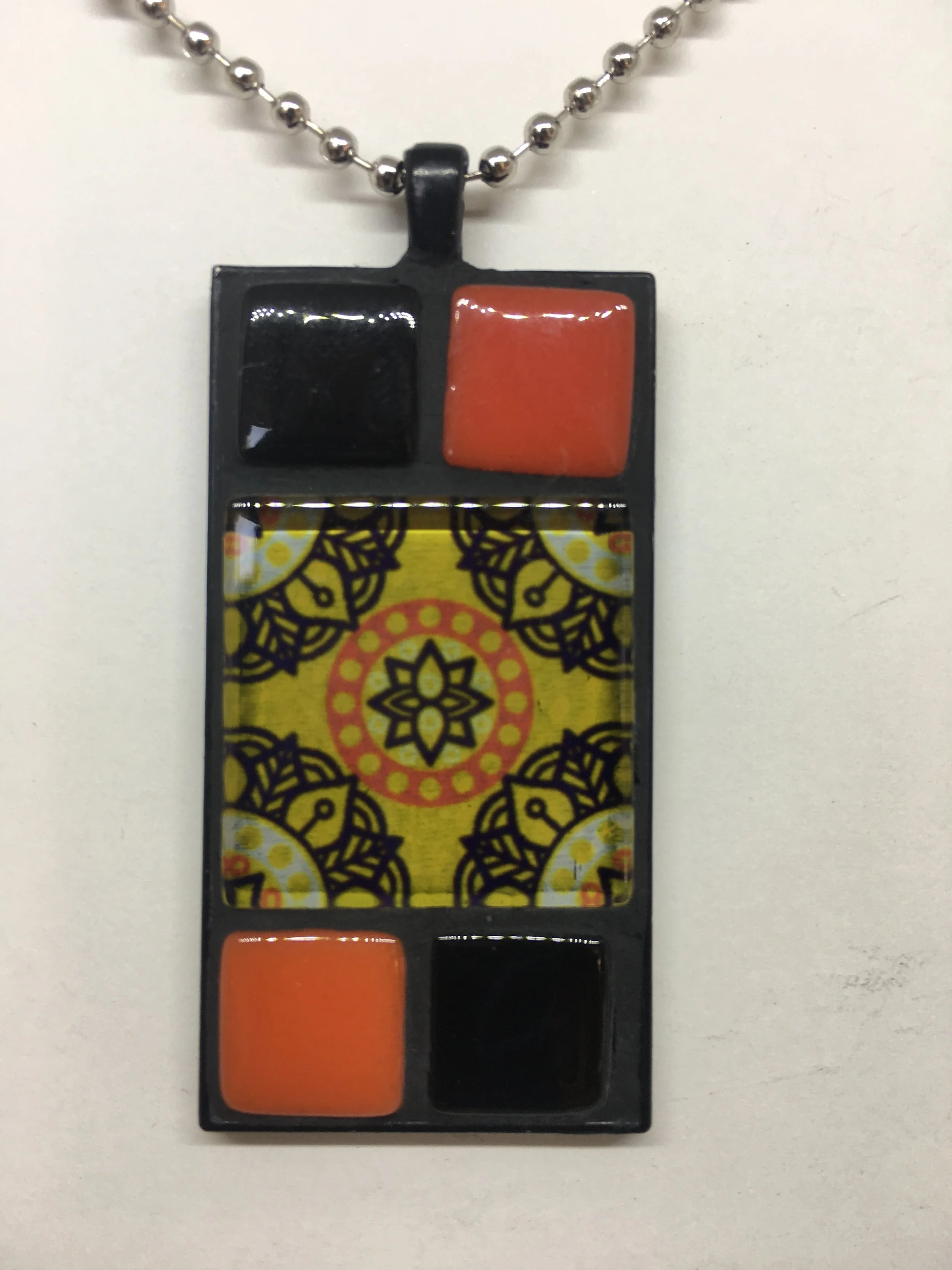 Mosaic Tile Necklace. $25