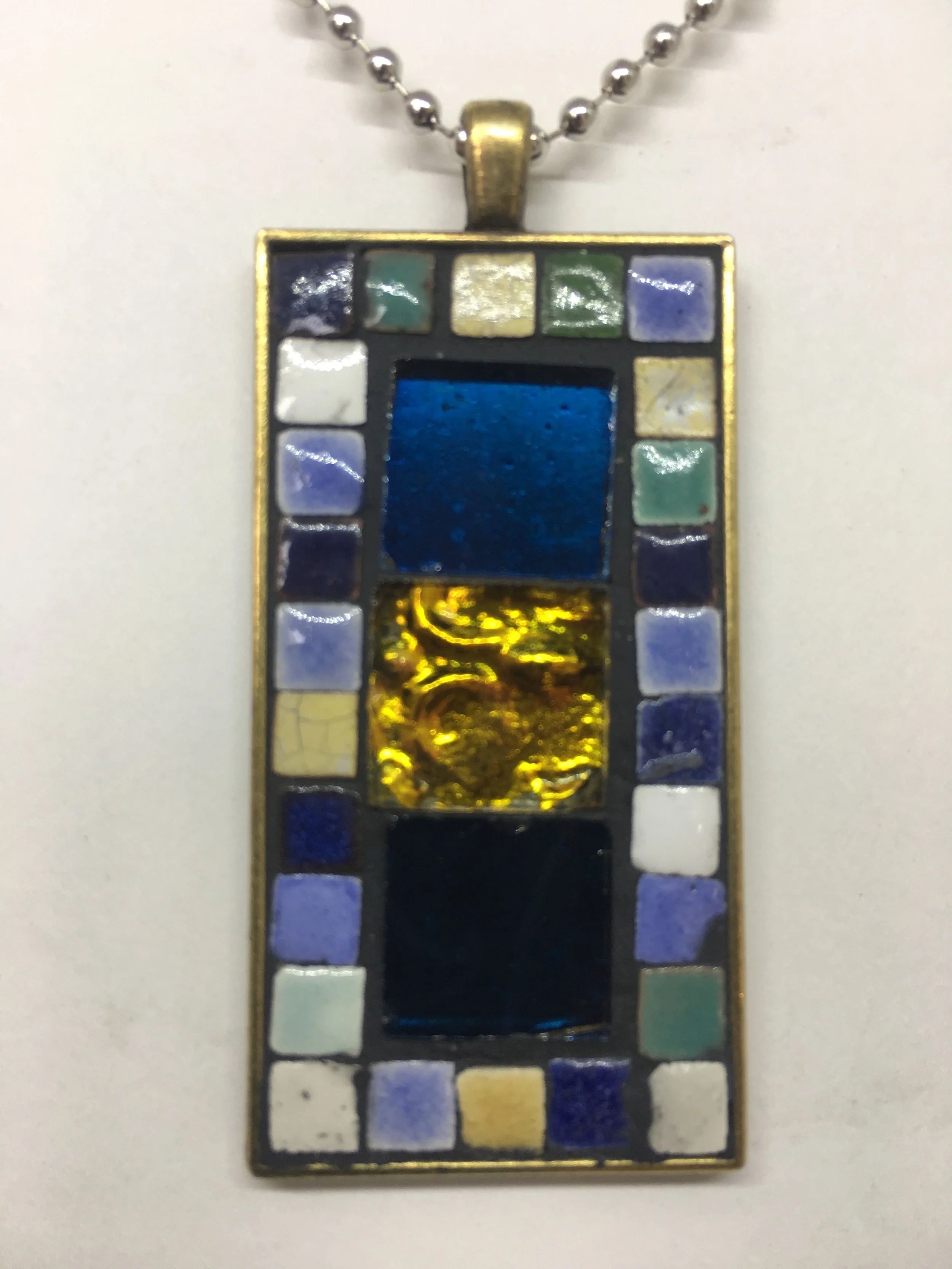 Silverfoil Mosaic Necklace $25