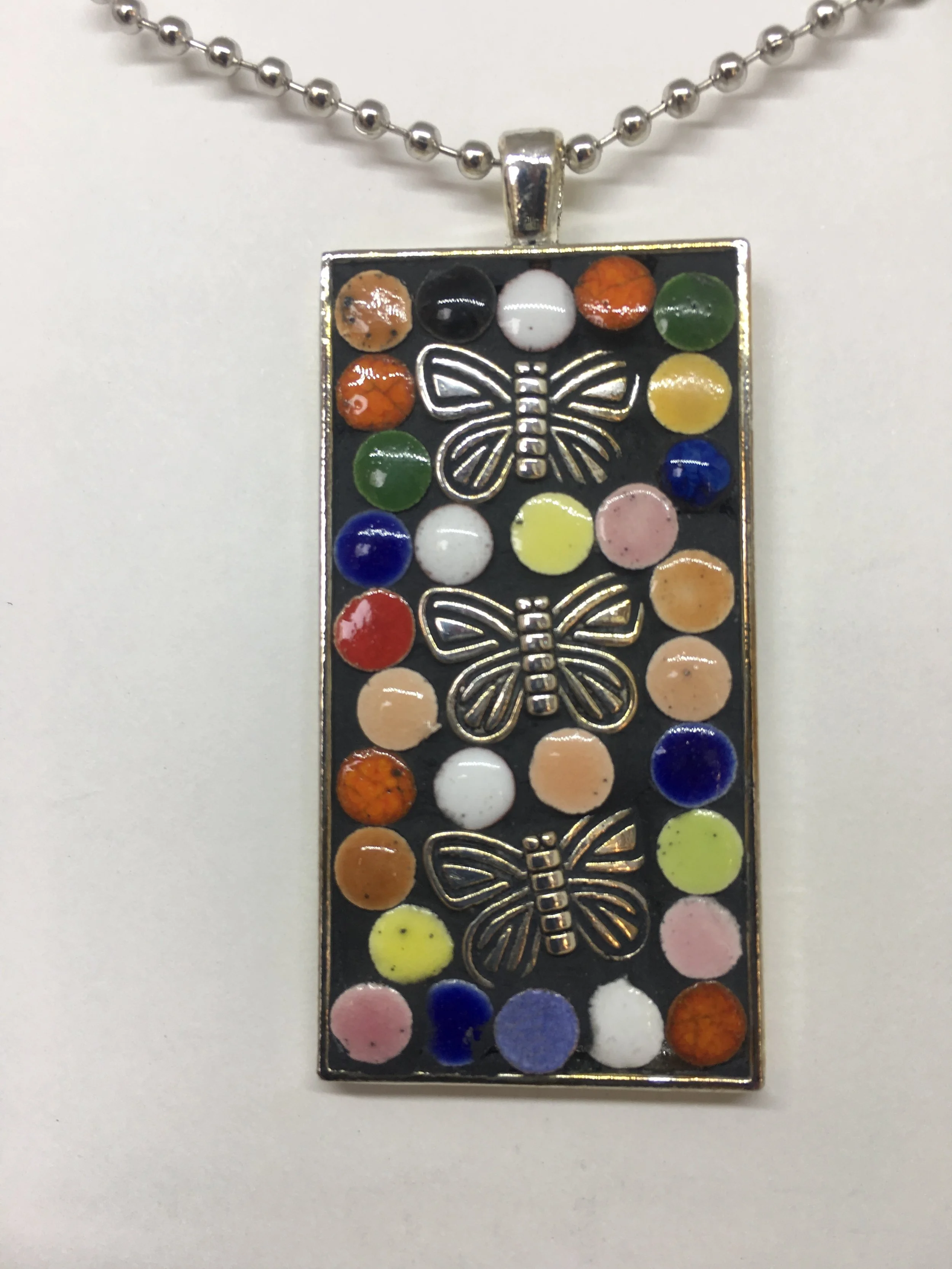 Butterfly Mosaic Necklace $25