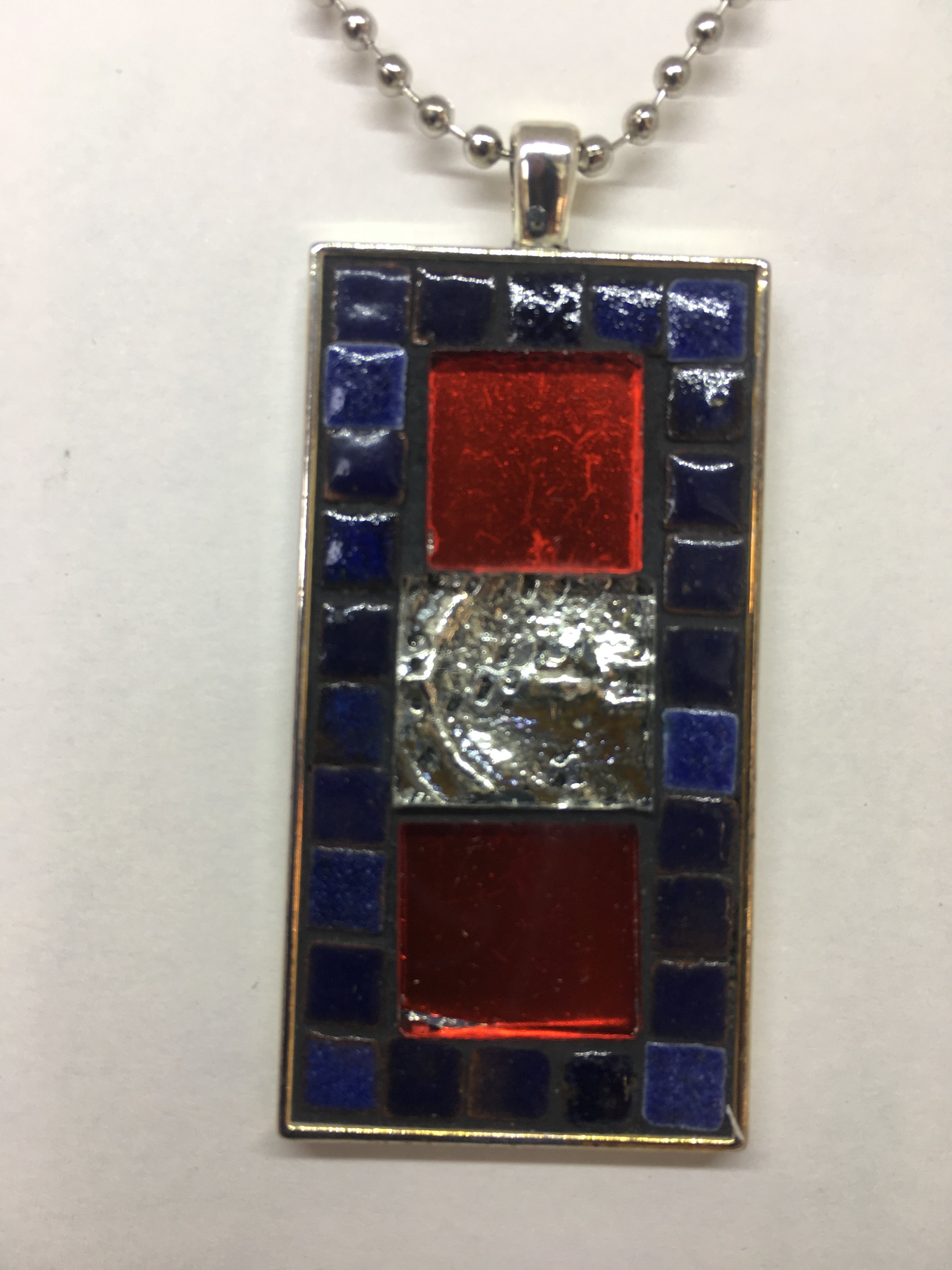 Silverfoil Mosaic Necklace $25