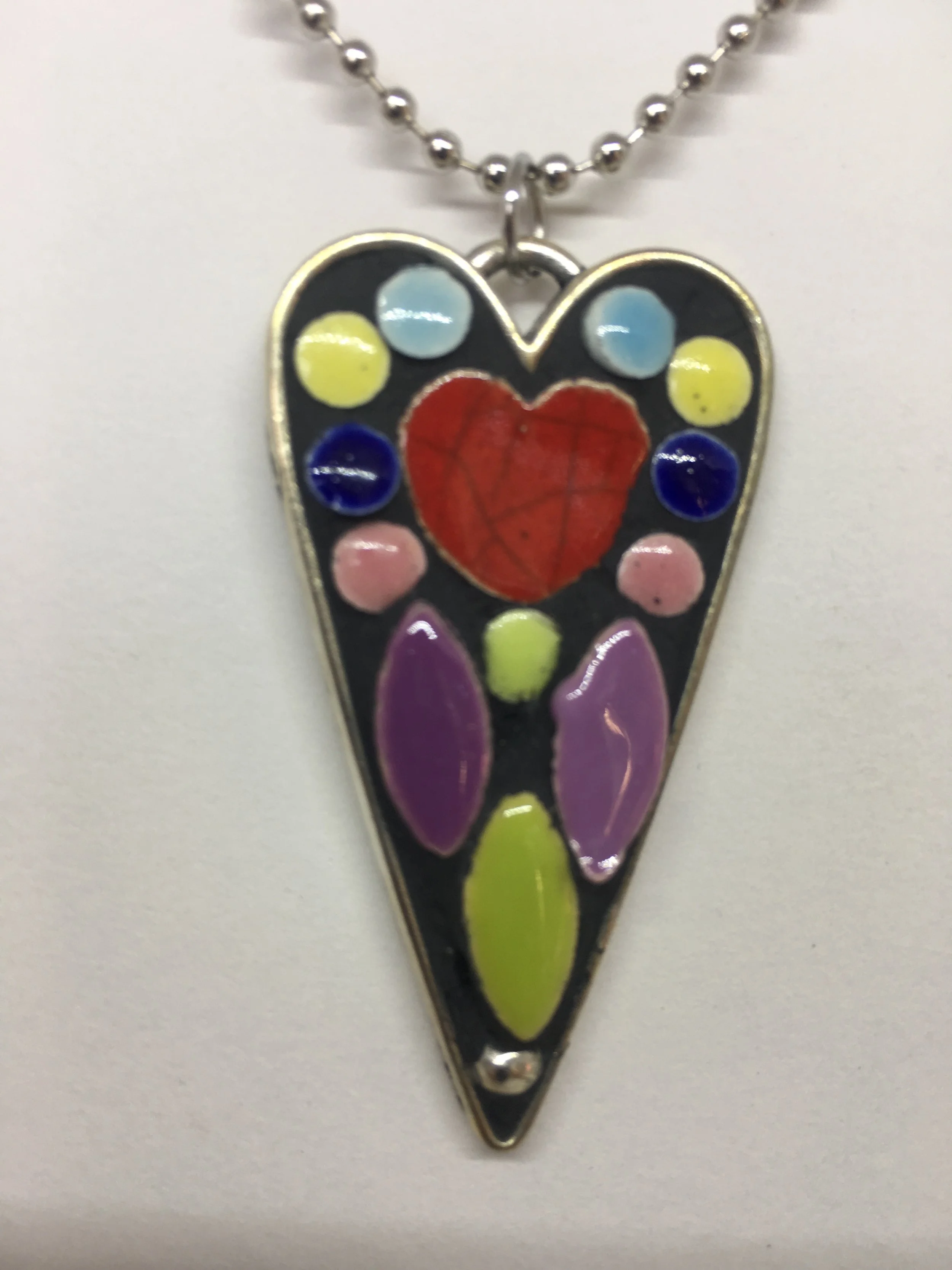 Heart Mosaic Necklace $25