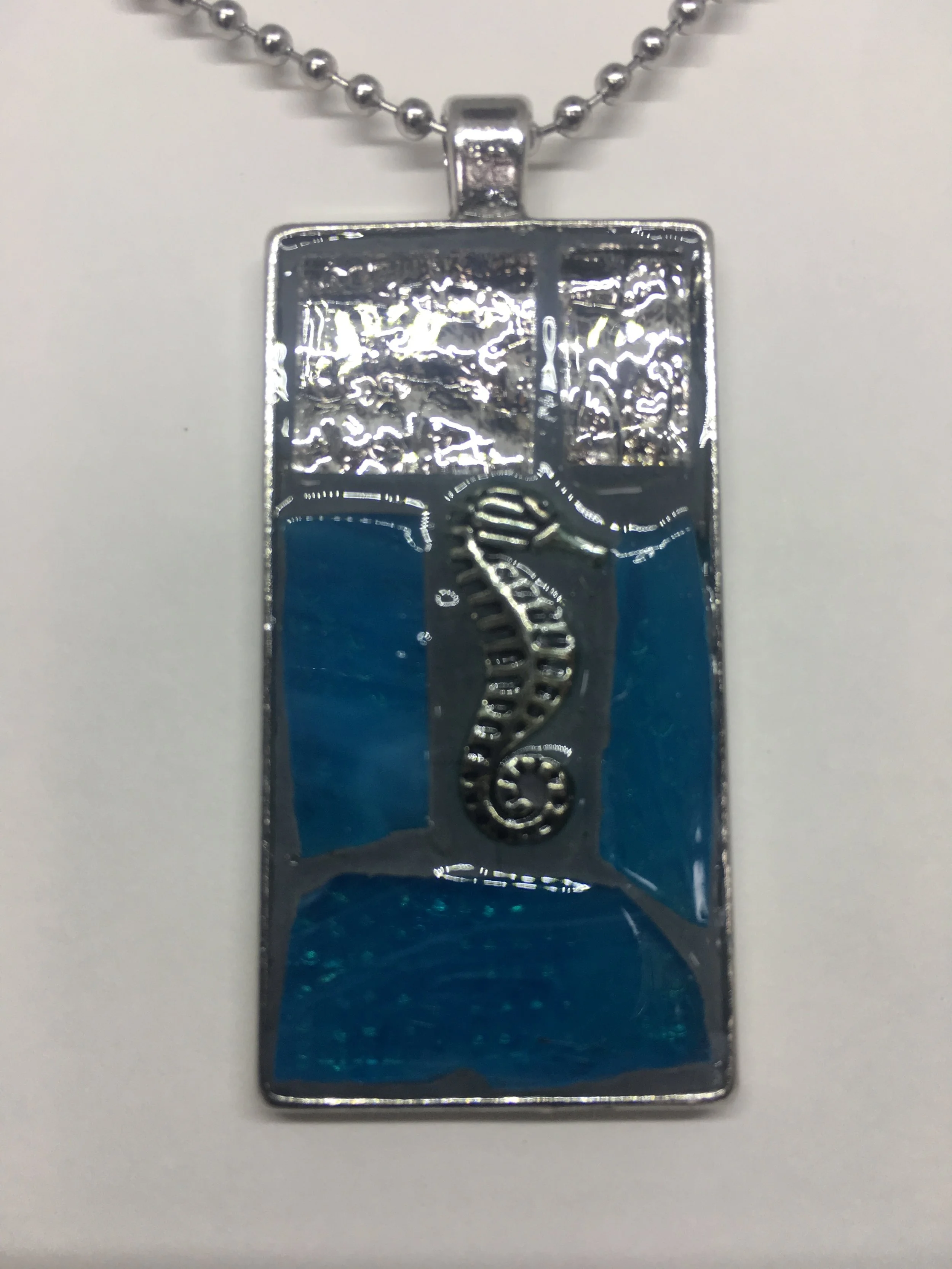 Seahorse Mosaic Necklace $25