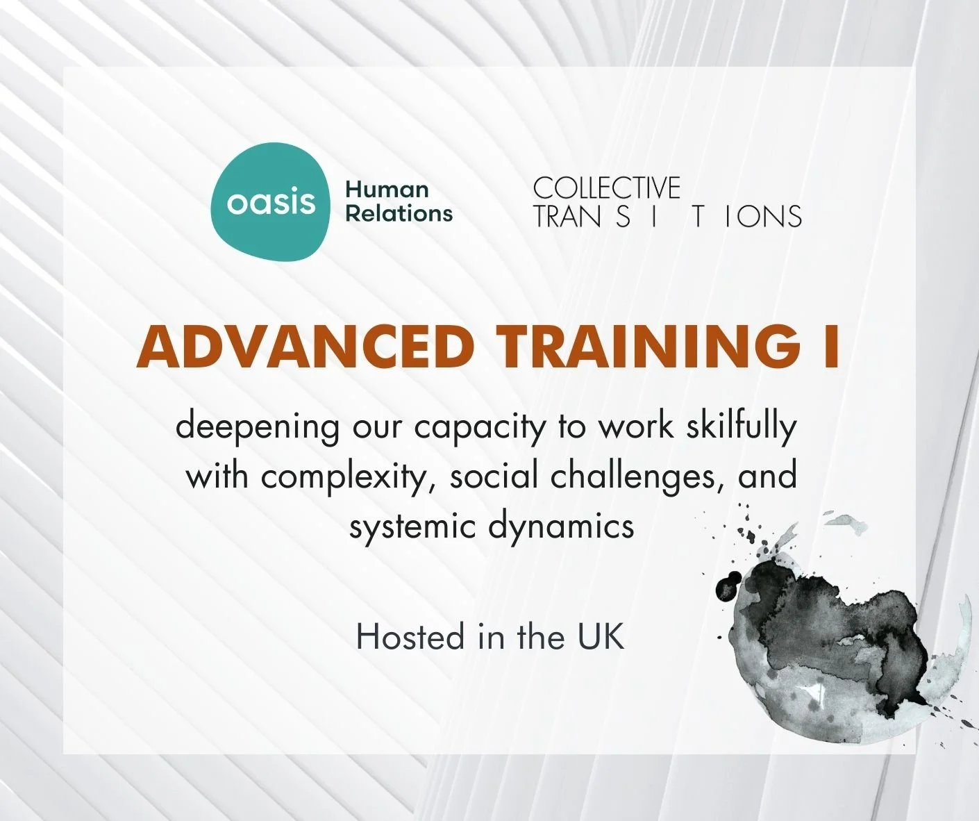 Advanced Training I with Oasis Human Relations
