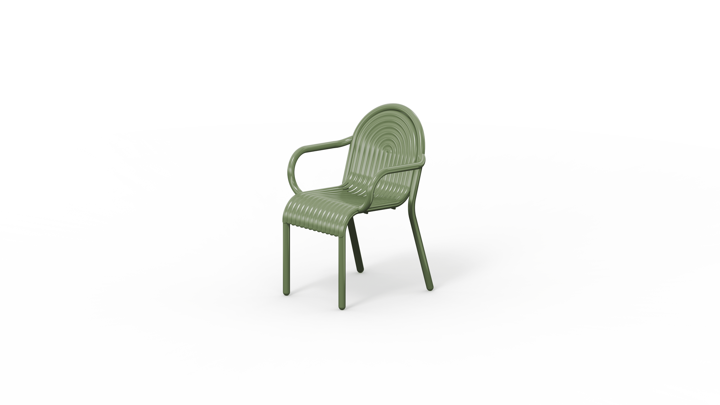 Groove Outdoor Arm Chair in Moss, Tom Dixon