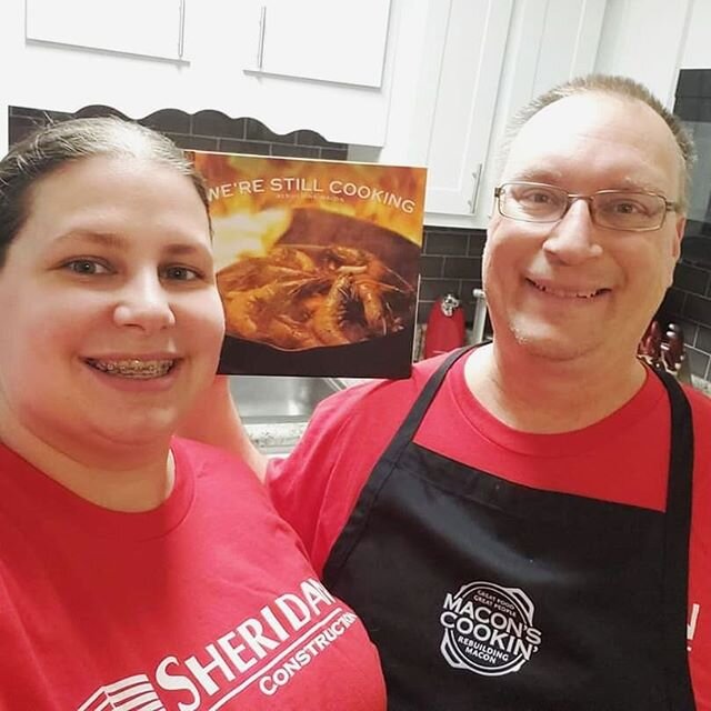 Sara Kammeyer of @sheridanco1947 and her husband Scott took our #maconscookinathome challenge! They made Steak Emerson from @maconcirca featured in our second cookbook, We're Still Cookin'. Is your #quarantinekitchen inspired by Macon restaurants? Sh