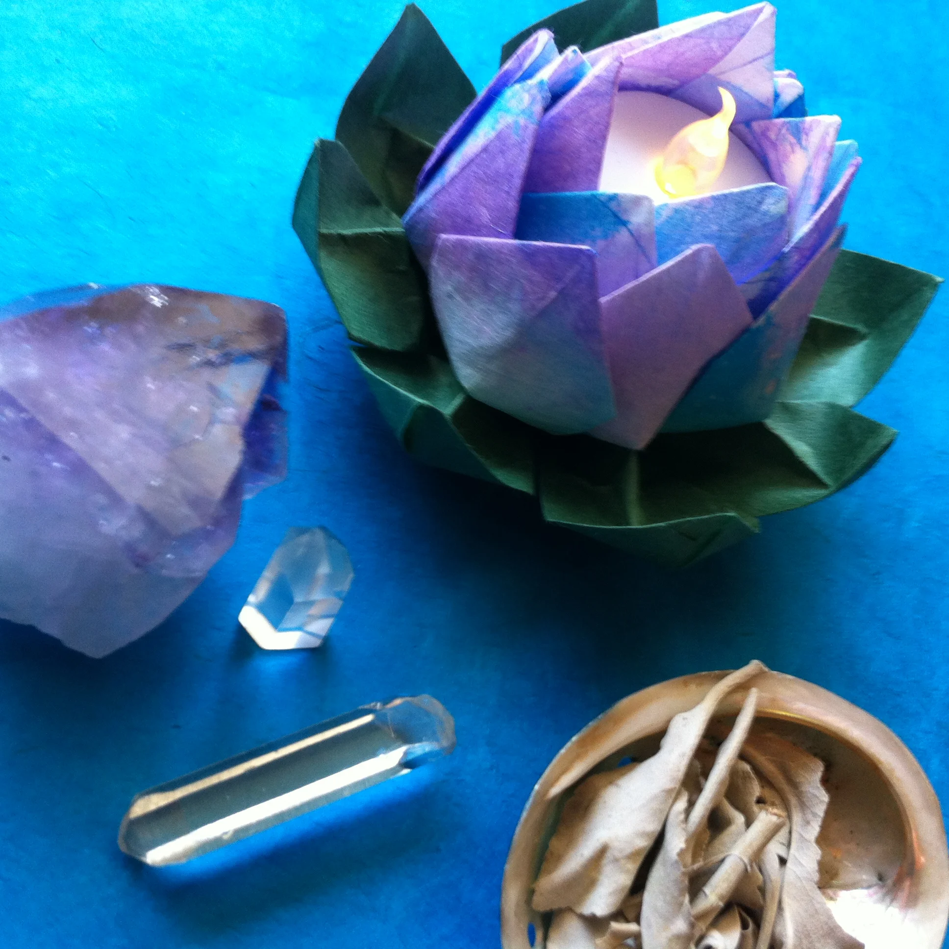 Hand-dyed Lotus Flower