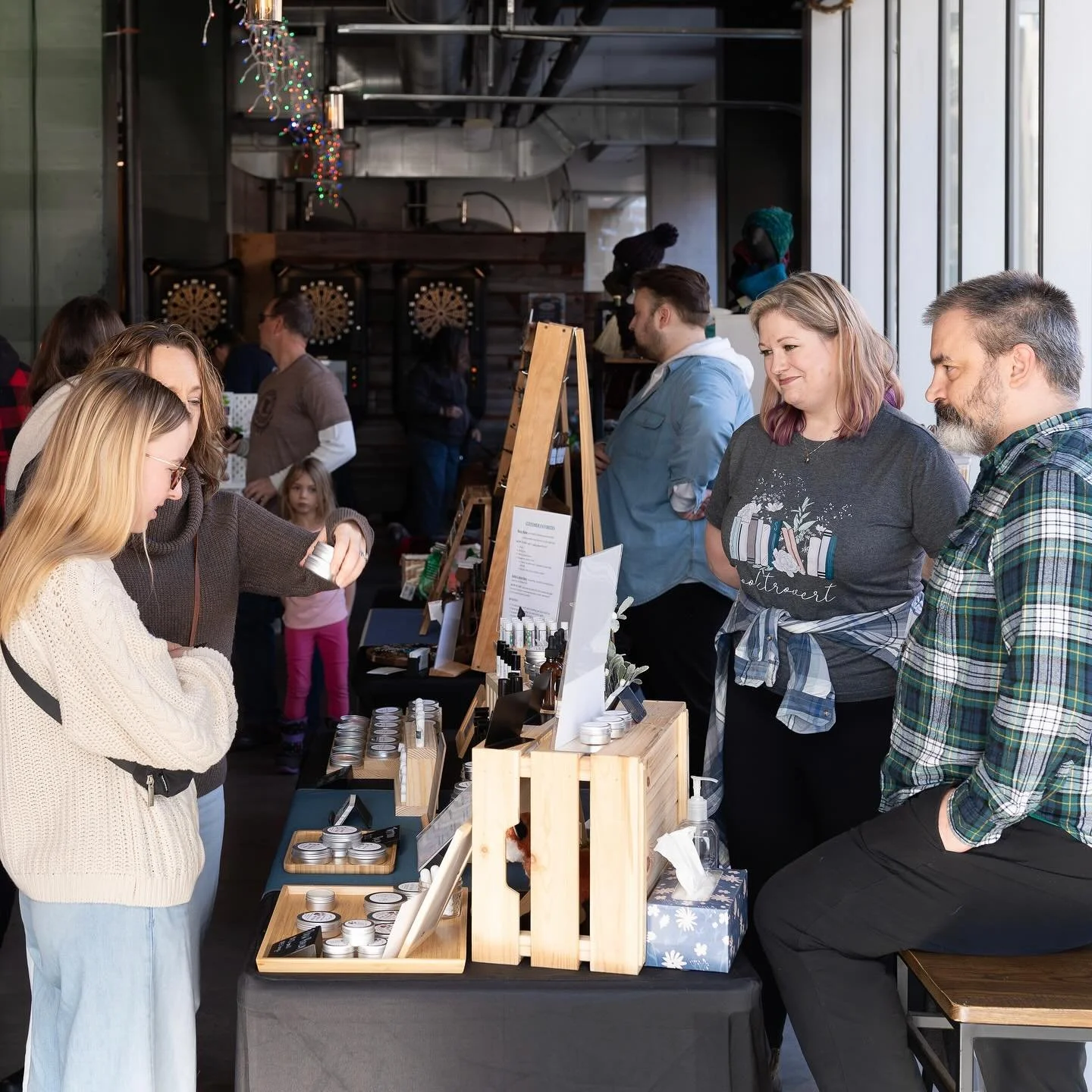 We&rsquo;re back @bruhavencraft TOMORROW for the first A Handmade Holiday🎄 market of the season! Shop from 20 local makers, 🍺enjoy a pint (or two), and find something special for everyone on your list.  Vibe to a live 🎵set by @djbusterbaxter 🚗 Fr
