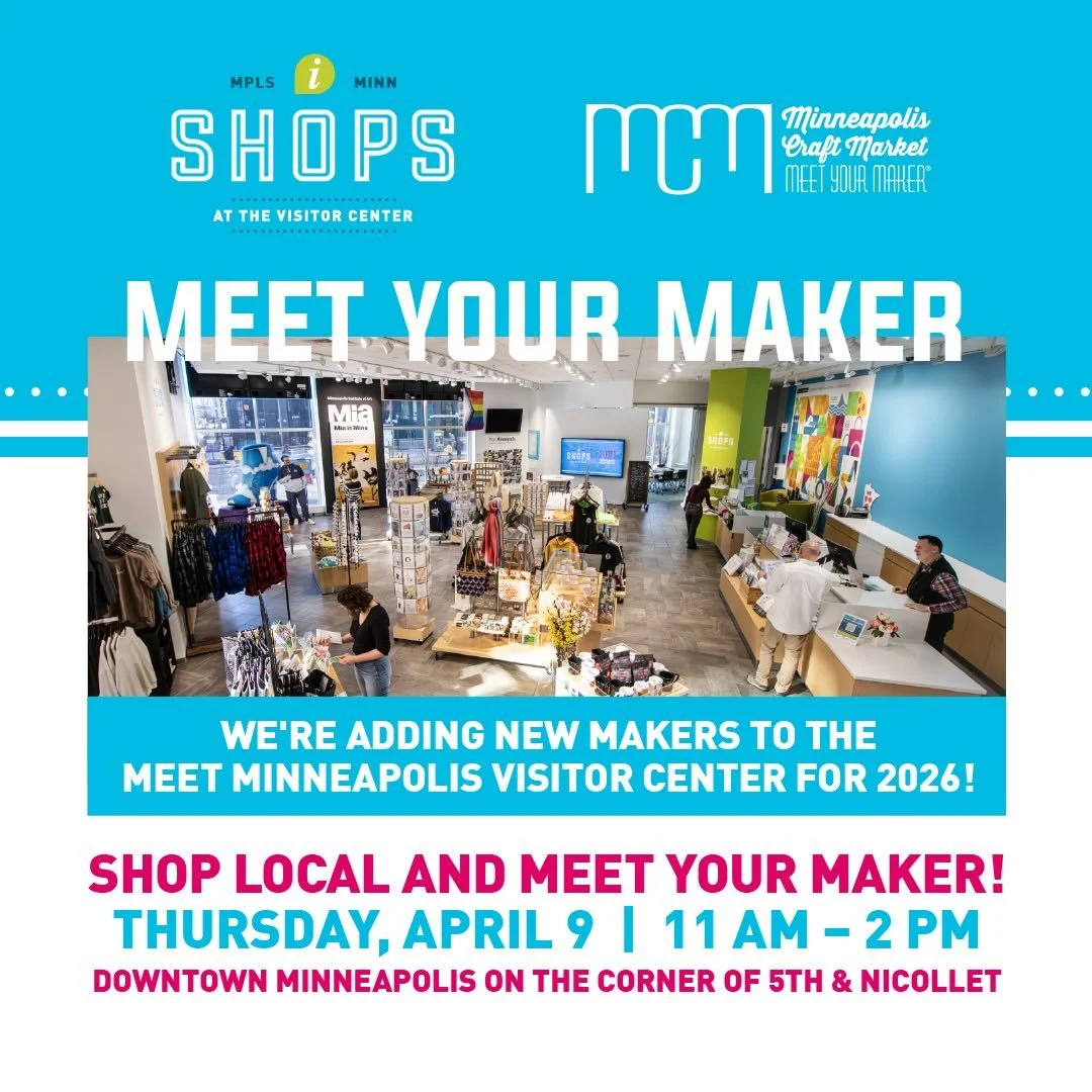 Thoughtful goods, local makers, and a space to connect ❤️it&rsquo;s all here. 

On Thursday, April 9 we&rsquo;re hosting a Meet Your Maker moment at Meet Minneapolis Visitor Center from 11AM&ndash;2PM.

✨RSVP ahead of time for a chance to take home a