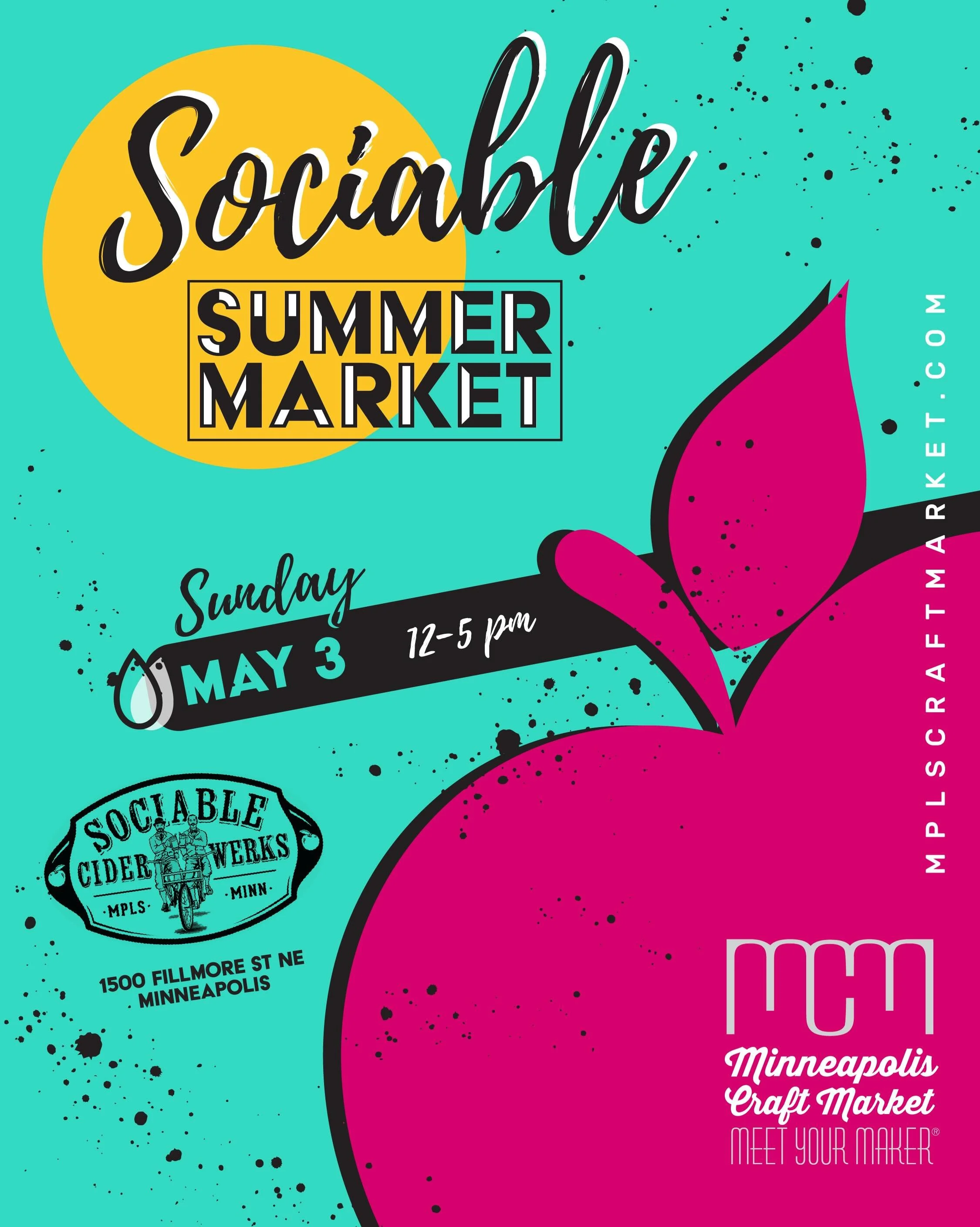 65 degrees 🌞and dozens of local makers to shop from, is exactly what you need THIS Sunday @sociablecider. 

Plus live a dj set 🎵 with @djbusterbaxter and shopping fuel from ☕️ @misfitcoffee. Get ready soak up every second of this beautiful weather!
