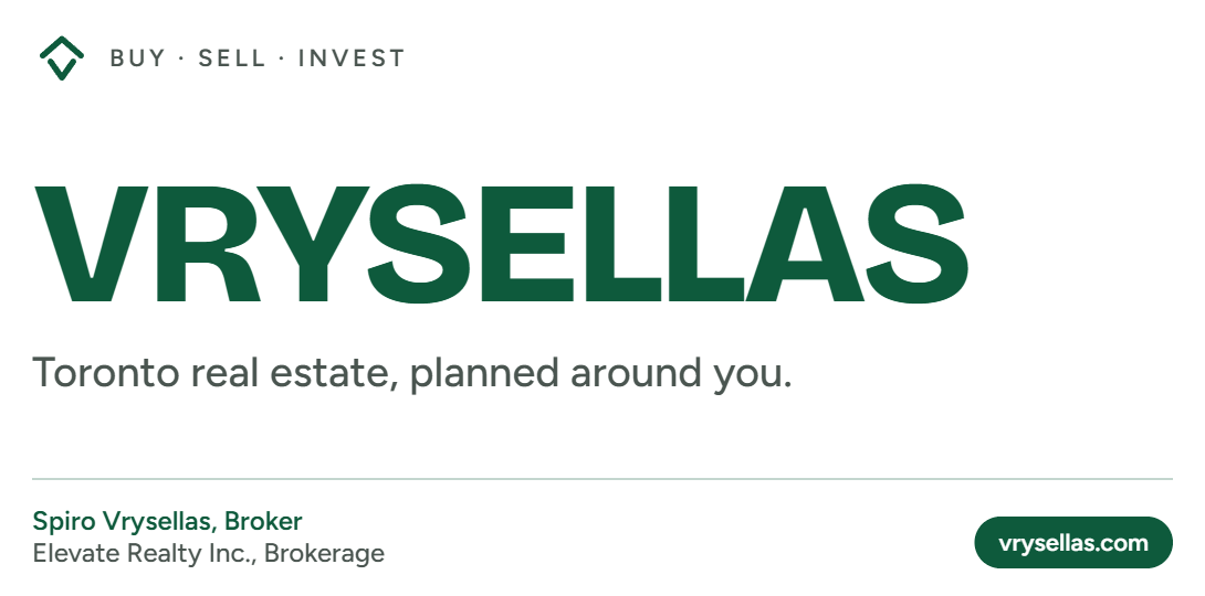 Vrysellas Team, Toronto real estate. Spiro Vrysellas, Broker, Elevate Realty Inc., Brokerage