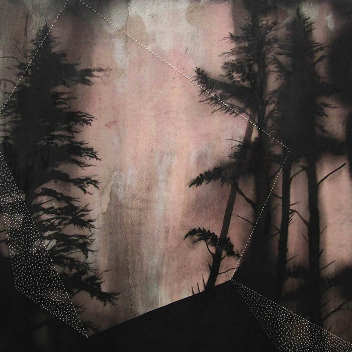 Sequence ii / 38x38cm / ink + wax on paper / 2017