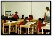 First Classrooms in New Building