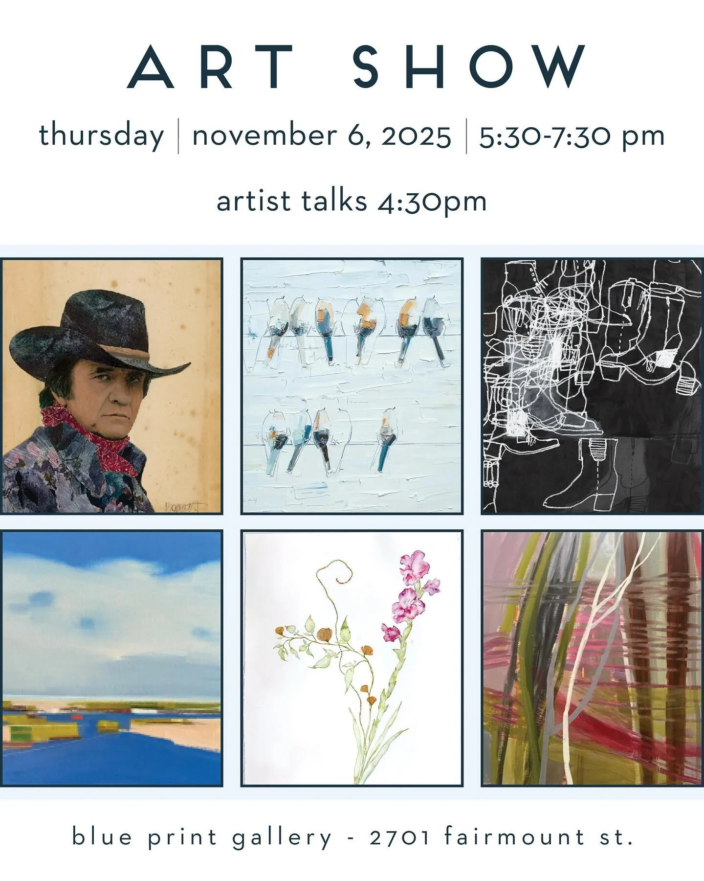 Join us for the upcoming Blue Print Art Show, where 10% of the proceeds will benefit West Dallas Community School. There will be live music, a food truck and drinks, and valet. See you there!🎨💙🎶