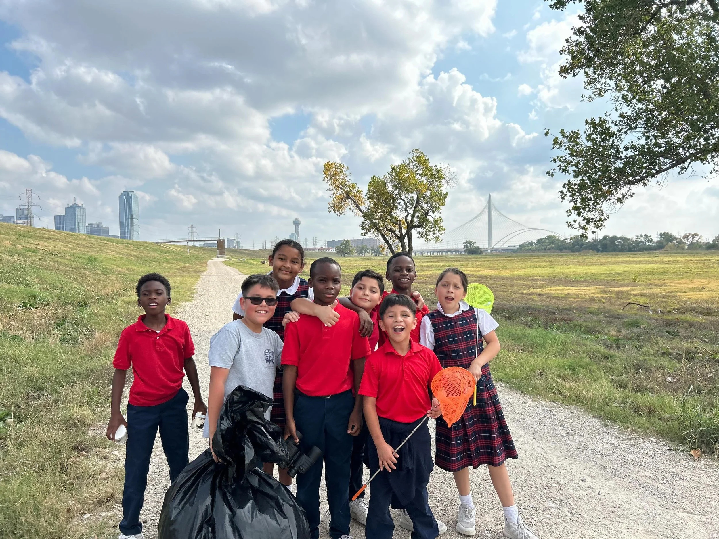 Learning science in God&rsquo;s creation!🌎🌱 Our oldest Nature Studies students trek up the Trinity River levees each season to observe, sketch, and document the changing ecosystem around them. From local flora and fauna to shifting landscapes, thei