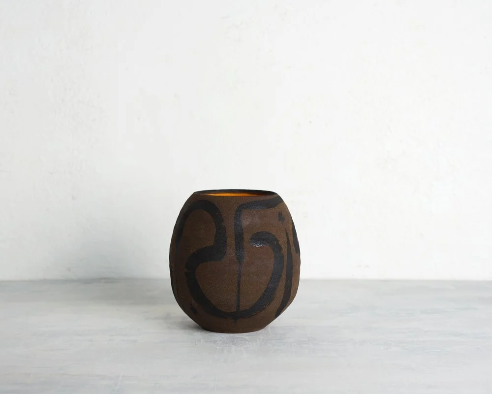 Olive Painted Dino Vase.jpg