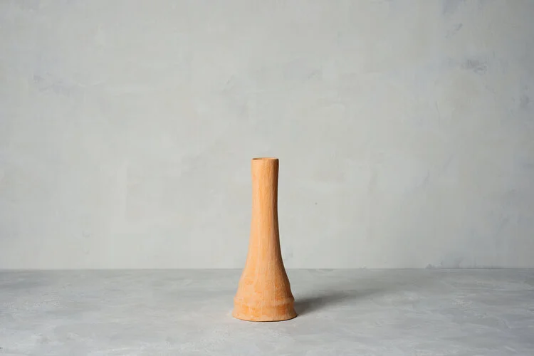 Necco Orange Stupa Vase