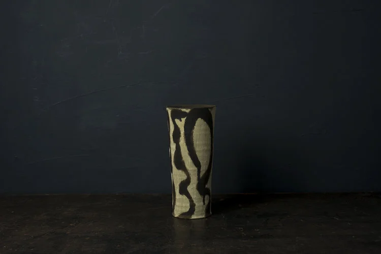 Pistachio Painted Cylinder Vase
