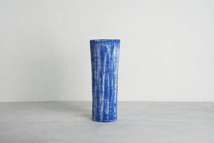 Denim Cylinder Vase