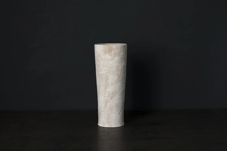 White Cylinder Vase