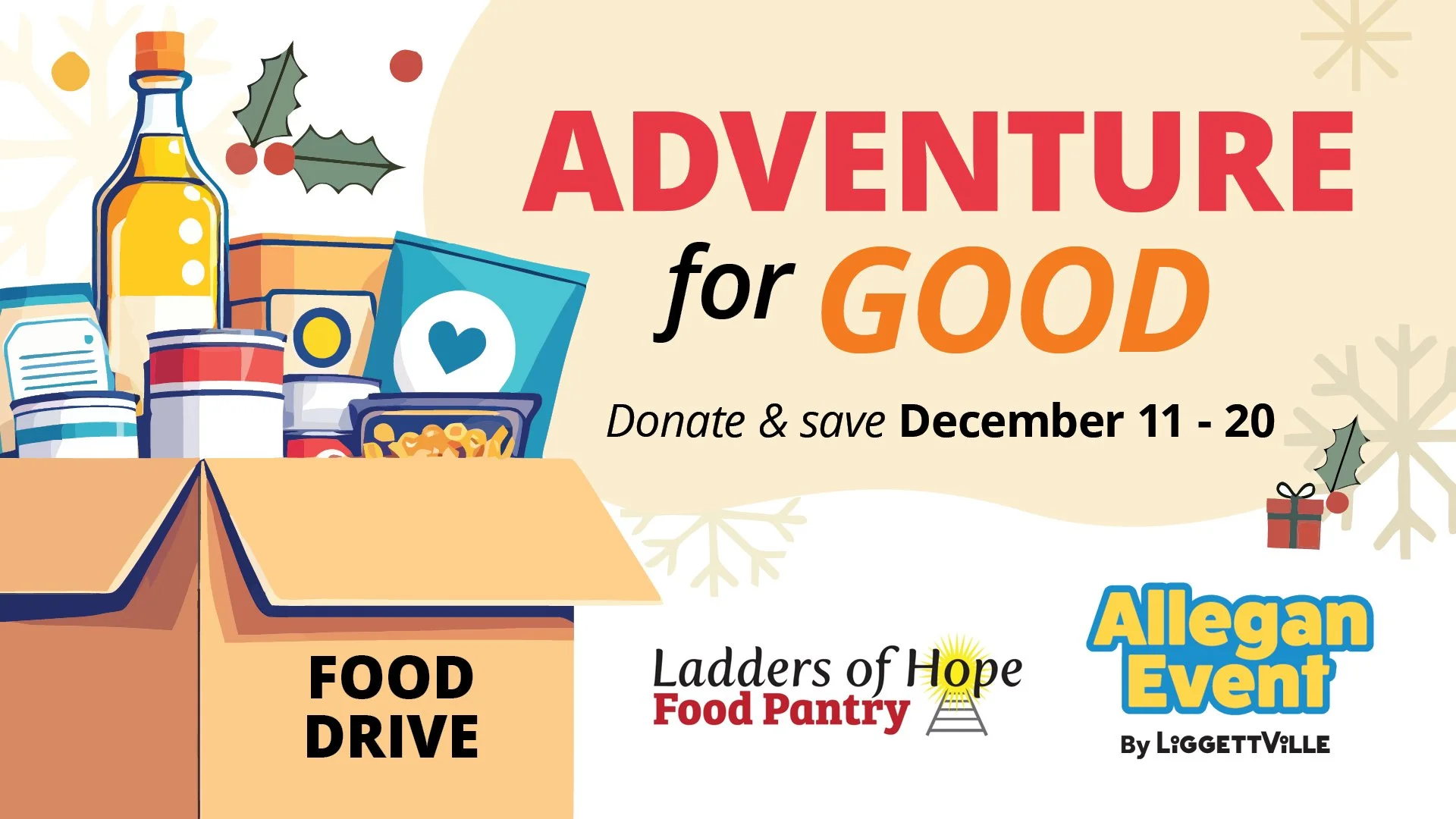 Give Back and Get $5 Off: Holiday Food Drive at Allegan Event