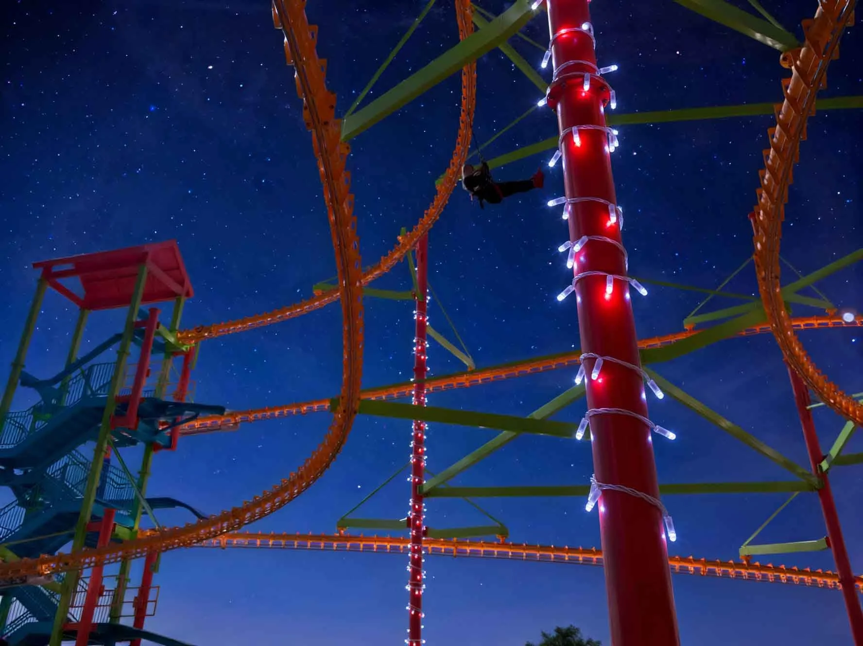 Night Sky Tour zip lining on New Year’s Eve