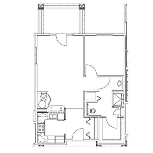 One bedroom one bathroom