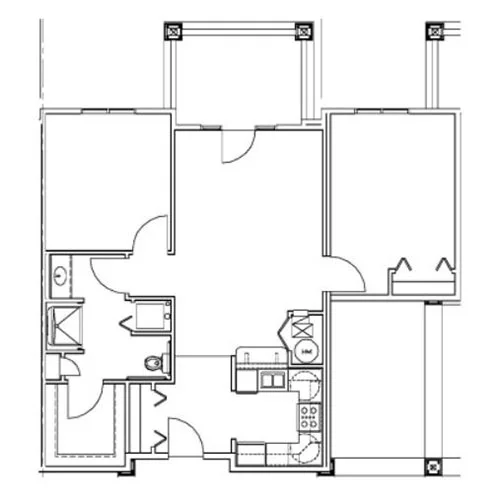 Two bedroom One Bathroom