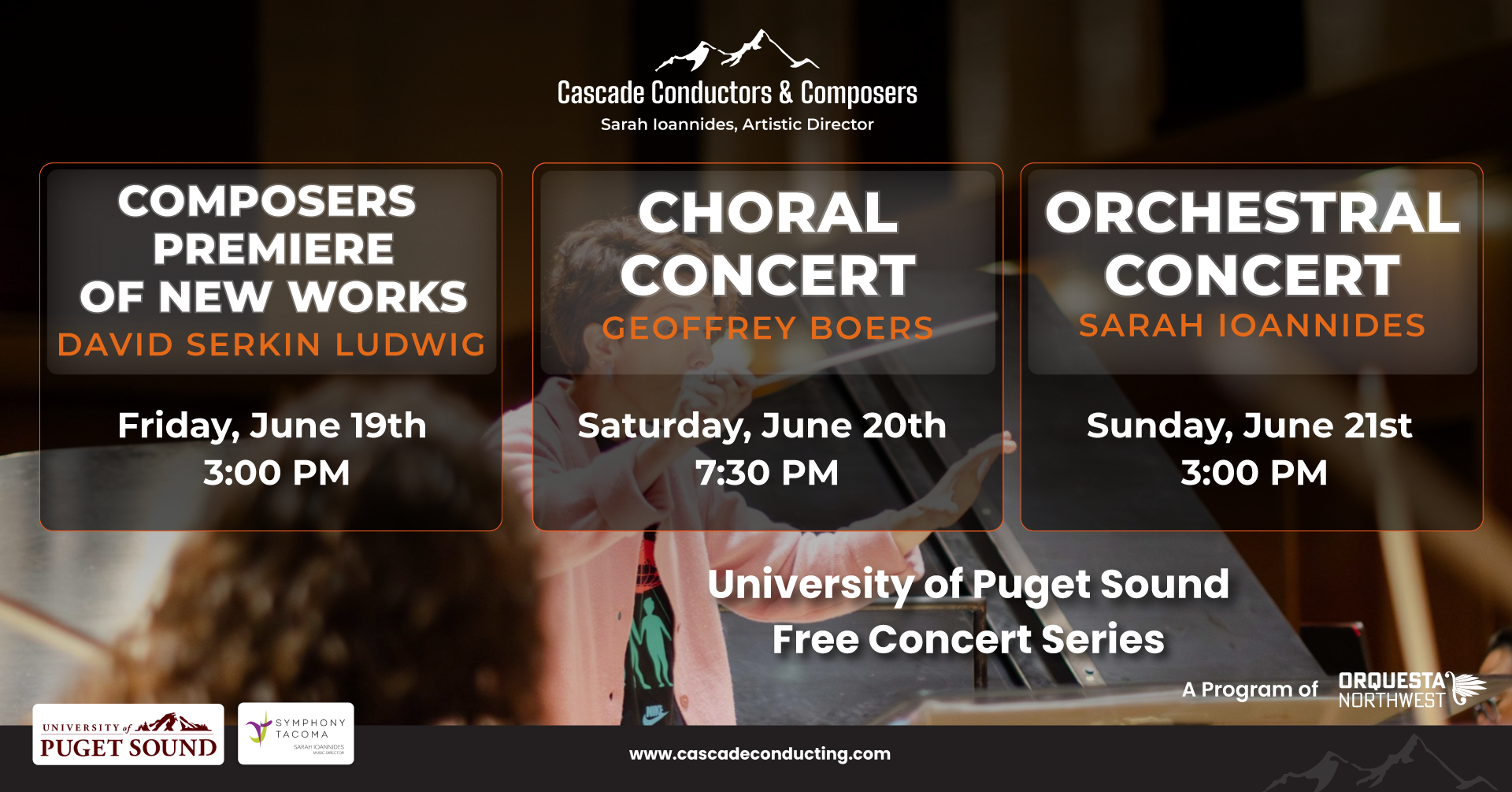 Cascade Conducting - Composers  Premiere Of New Works