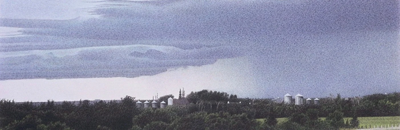 Detail from Manitoba Landscape, 1999 8x12” acrylic on paper