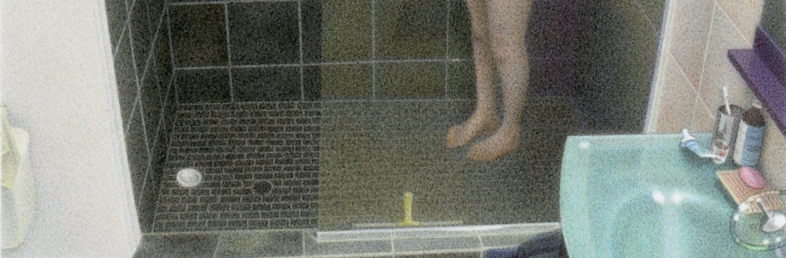 Detail from One Day at Rest, Untitled 1 (7:51 am) 2011 8x5.5” acrylic on board