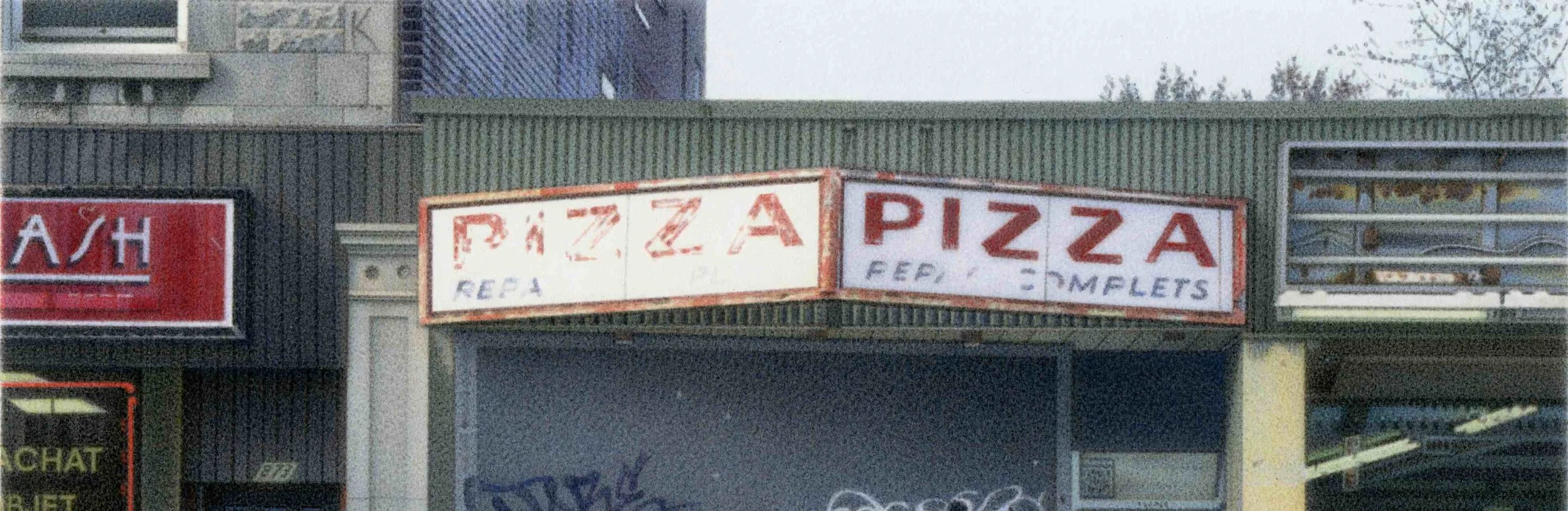 Detail from ‘Pizza’ 2009 5.5x8” acrylic on board