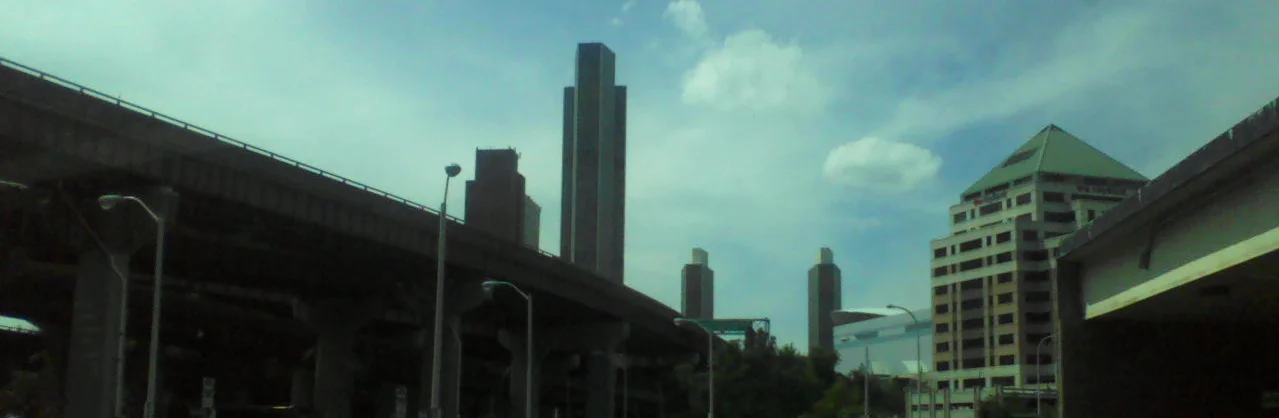 View of Albany, from the bus. Photo, 2013
