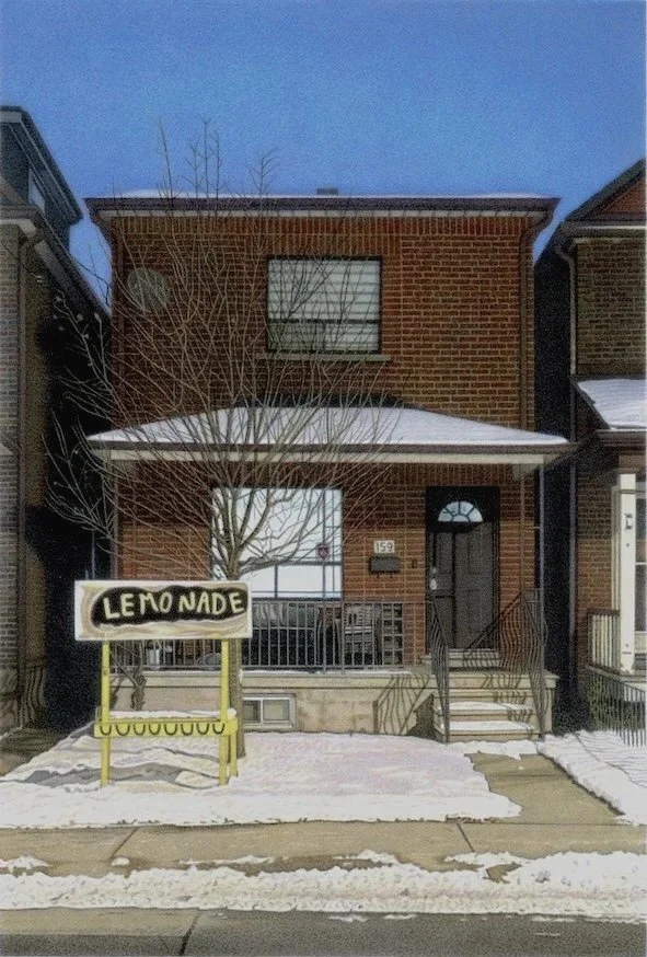 urban night painting  Toronto photorealism hyperrealism painting by Canadian artist Neil MacCormick