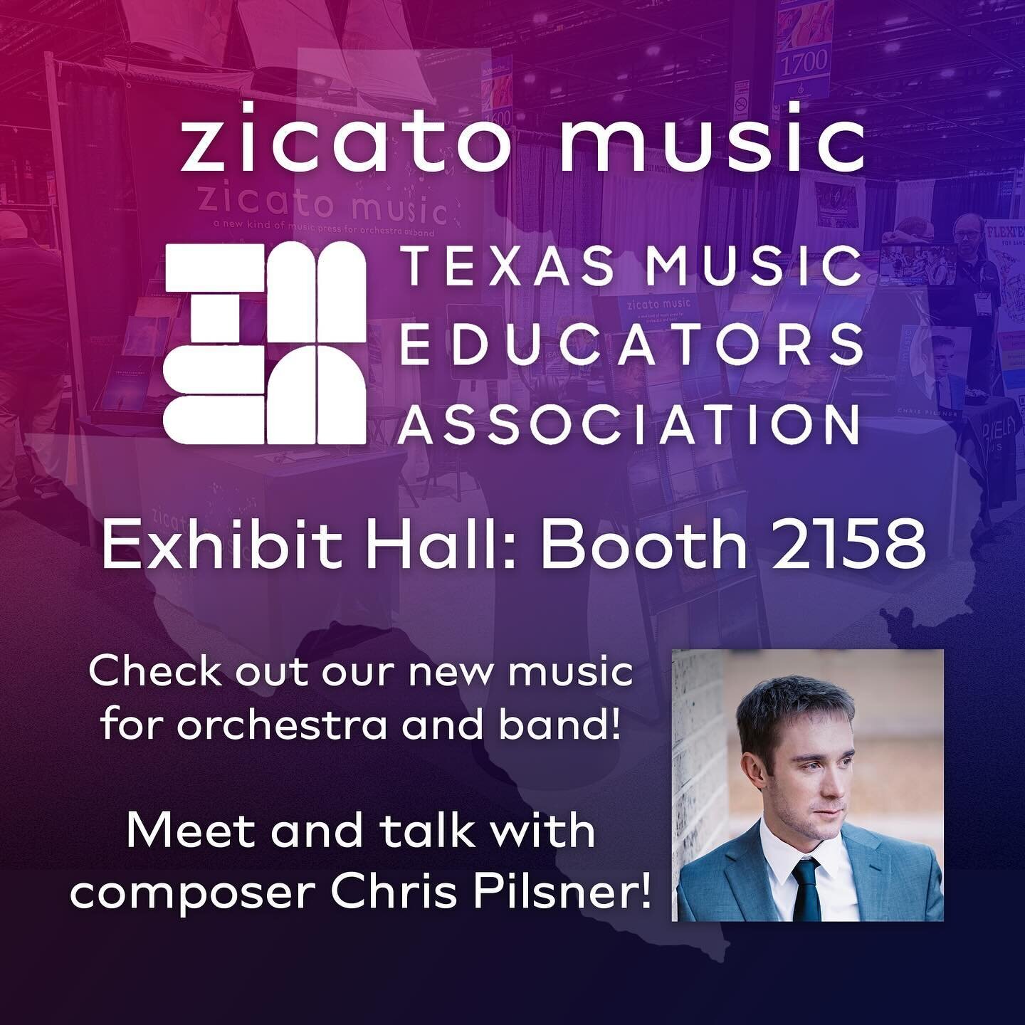 TEXAS!!! We&rsquo;re coming to TMEA this week! Find us in the exhibit hall at Booth 2158. We&rsquo;ll have new music for you to look at, listen to, and purchase. Plus composer Chris Pilsner will be there to chat with you!