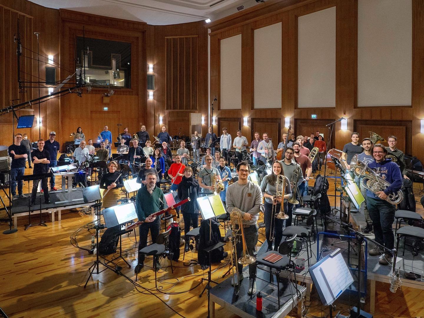 What a truly incredible night with @synchronstage recording my music for wind ensemble. It was such an honor to be back in Vienna (in the midst of a country-wide lockdown!) and become the first composer to ever record a wind ensemble on the stage. Th