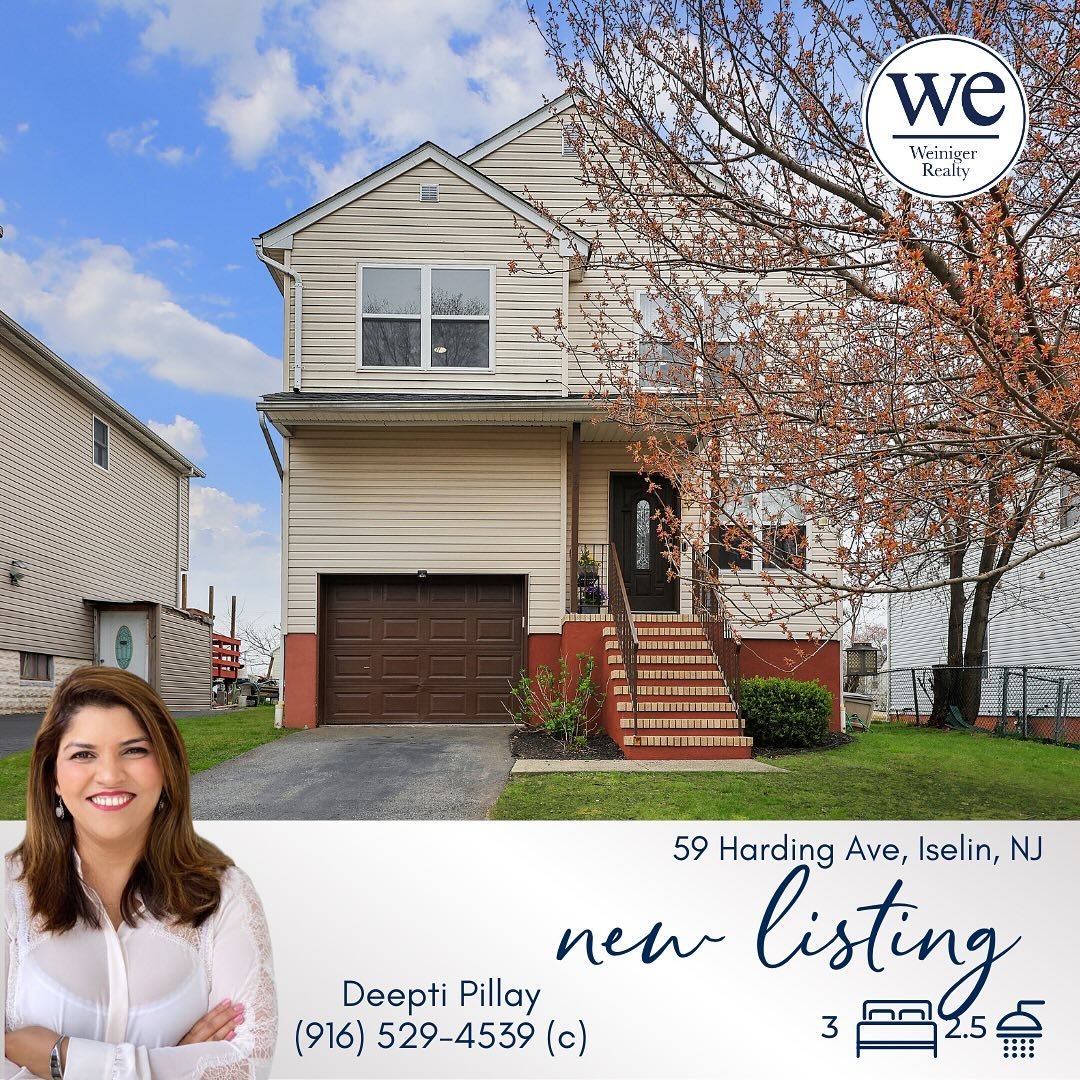 🌟 NEW LISTING🌟
This stunning North-facing Colonial in the heart of Iselin offers the perfect blend of modern convenience and classic charm. Step into luxury with 3 spacious bedrooms, 2.5 bathrooms, and a fully finished basement equipped with a wet 