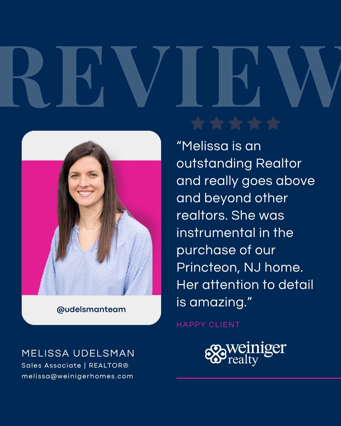 Kind words like these mean the world. ✨

Every client, every closing, every detail... it all matters.

Thank you for trusting Melissa and Weiniger Realty to help you find your Princeton home! 🏡

#njrealestate #northjerseyhomes #princetonnj #realesta