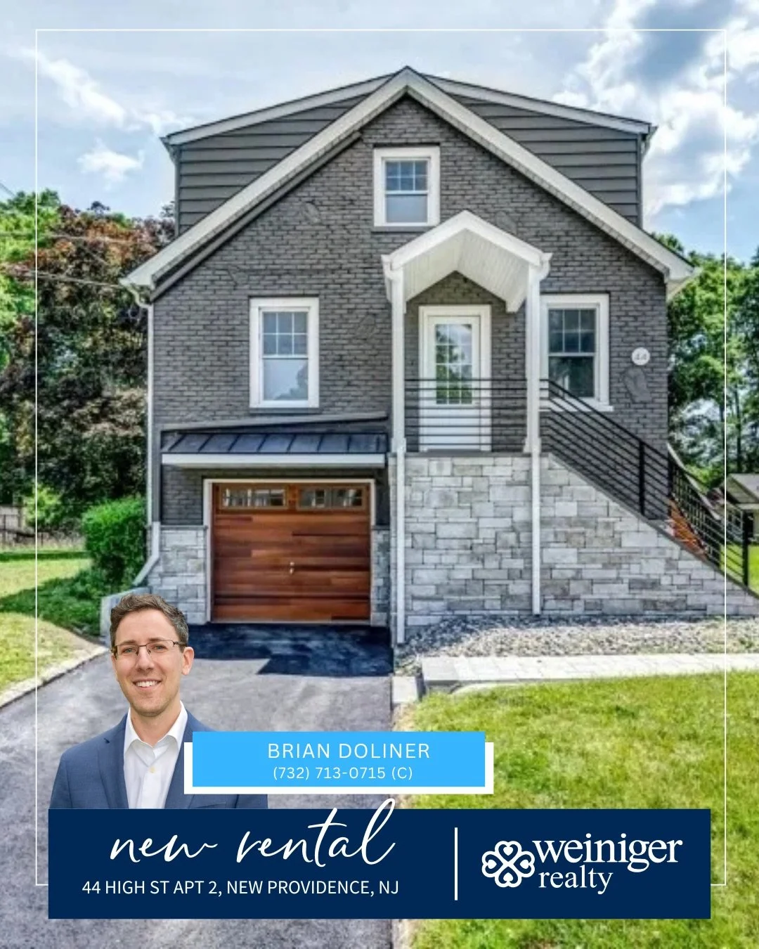 🚨 New Rental in New Providence! 🚨 
Fully renovated and move-in ready, 44-2 High St offers a brand-new kitchen, hardwood floors, two spacious bedrooms, and an updated full bath... all in a prime location.

Enjoy a private 4-car driveway, storage roo