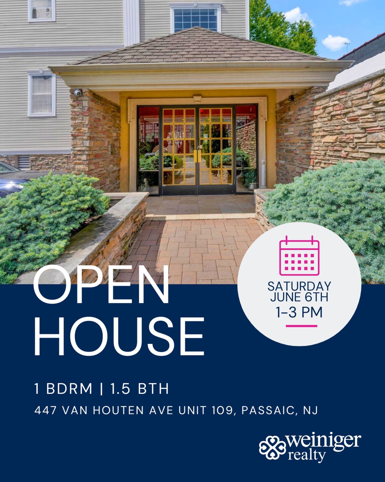 🤩 Private balcony. Garage parking. Easy NYC access.

See 447 Van Houten Ave., Unit 109 in Passaic in person at our Open House:

📍 Saturday, June 6th , from 1&ndash;3 PM

This spacious condo features an oversized bedroom with space for a home office