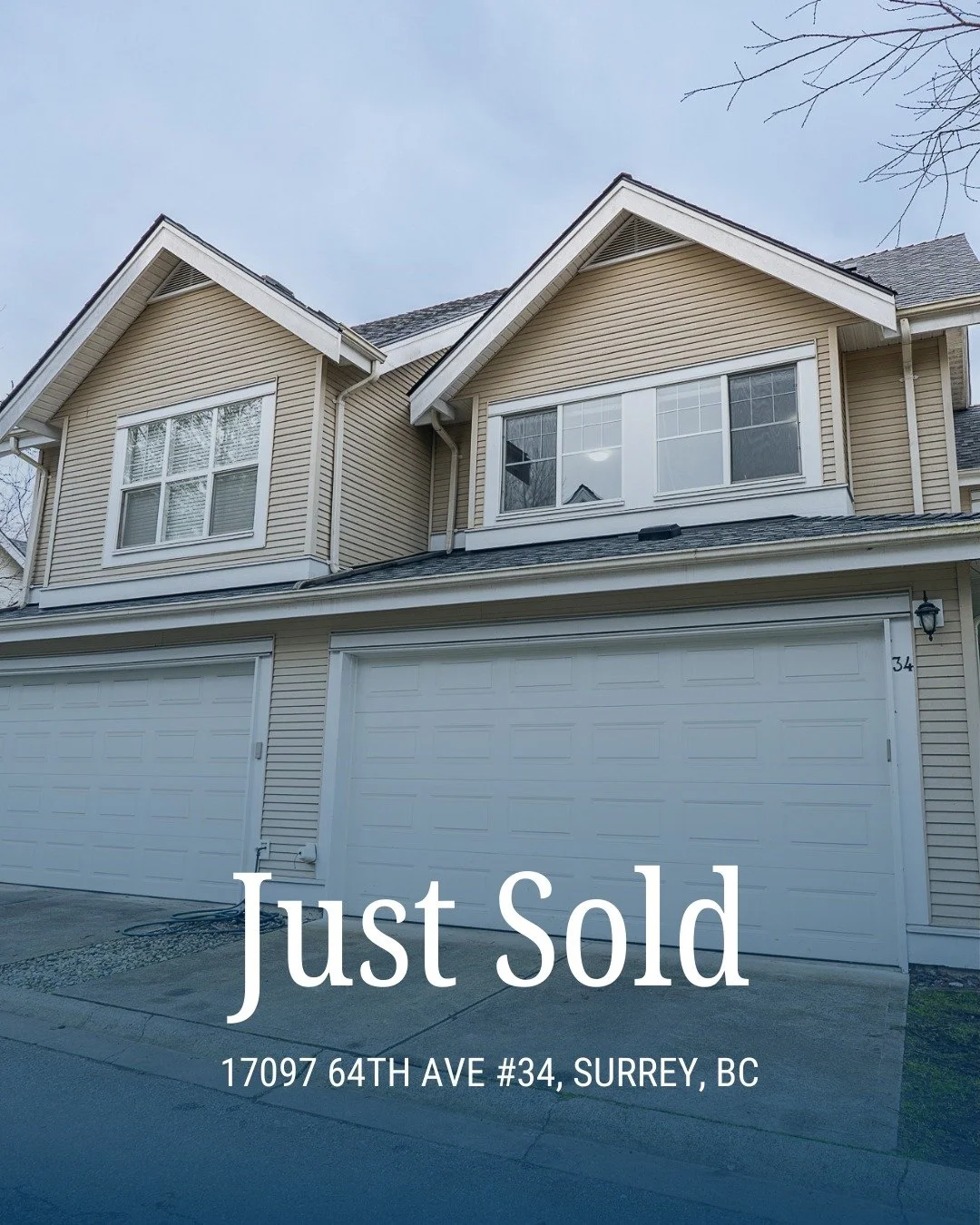 SOLD! Week is off to a solid start with this 2,314 sq ft townhome sale in West Cloverdale's gated Kentucky community. The home had 4 bedrooms, 2.5 baths, and grade-level entry, plus recent upgrades throughout including new carpets, furnace, A/C, roof