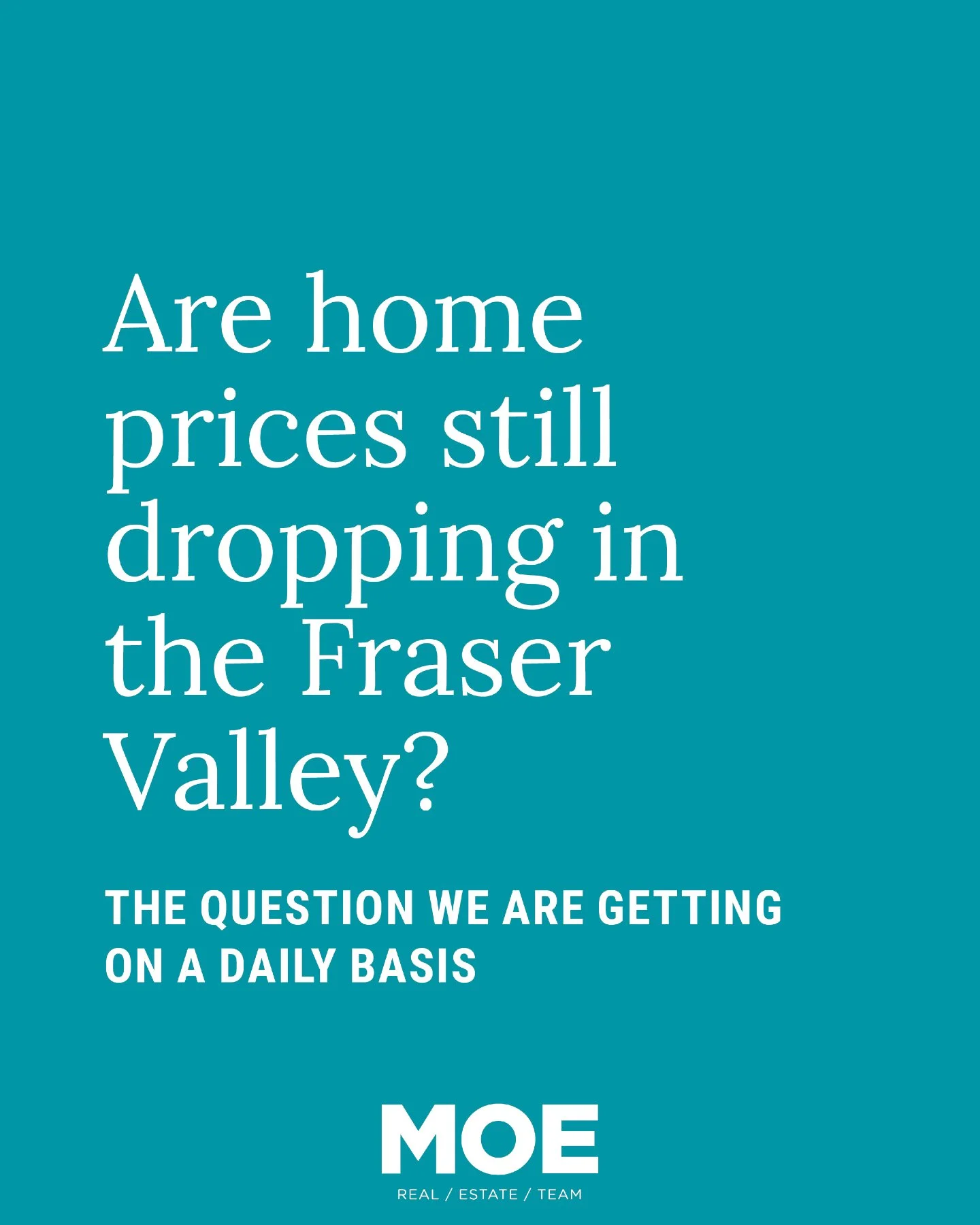 Is the market crumbling? 

Not necessarily. They are, but it's gradual. 

&bull; Detached homes: -8.6% vs last year
&bull; Townhomes: -7.1%
&bull; Condos: -8.9%

When you have more inventory on the market, this is the basic supply and demand rule tha