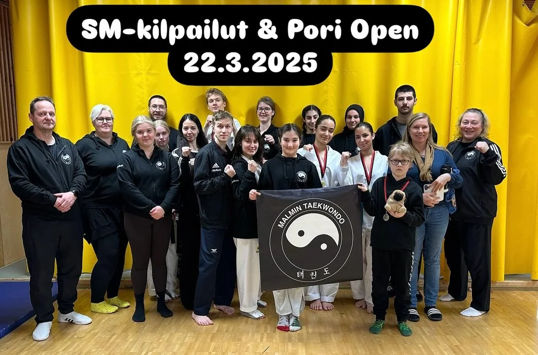 SM-KILPAILUT &amp; PORI OPEN 22.3.

Malmin Taekwondolle useita mitaleita viikonlopun SM-kilpailuista ja Pori Openista 22.3.!

Perjantai-iltap&auml;iv&auml;ll&auml; starttasi bussi Malmin salilta kera noin 20-p&auml;isen iloisen joukon kohti Poria. II
