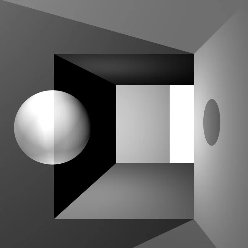 "Sphere and Shadows" 2008, 24" x 24"