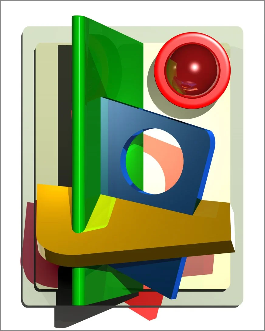 "Homage to Puni No. 1"  2011, 24" x 30"