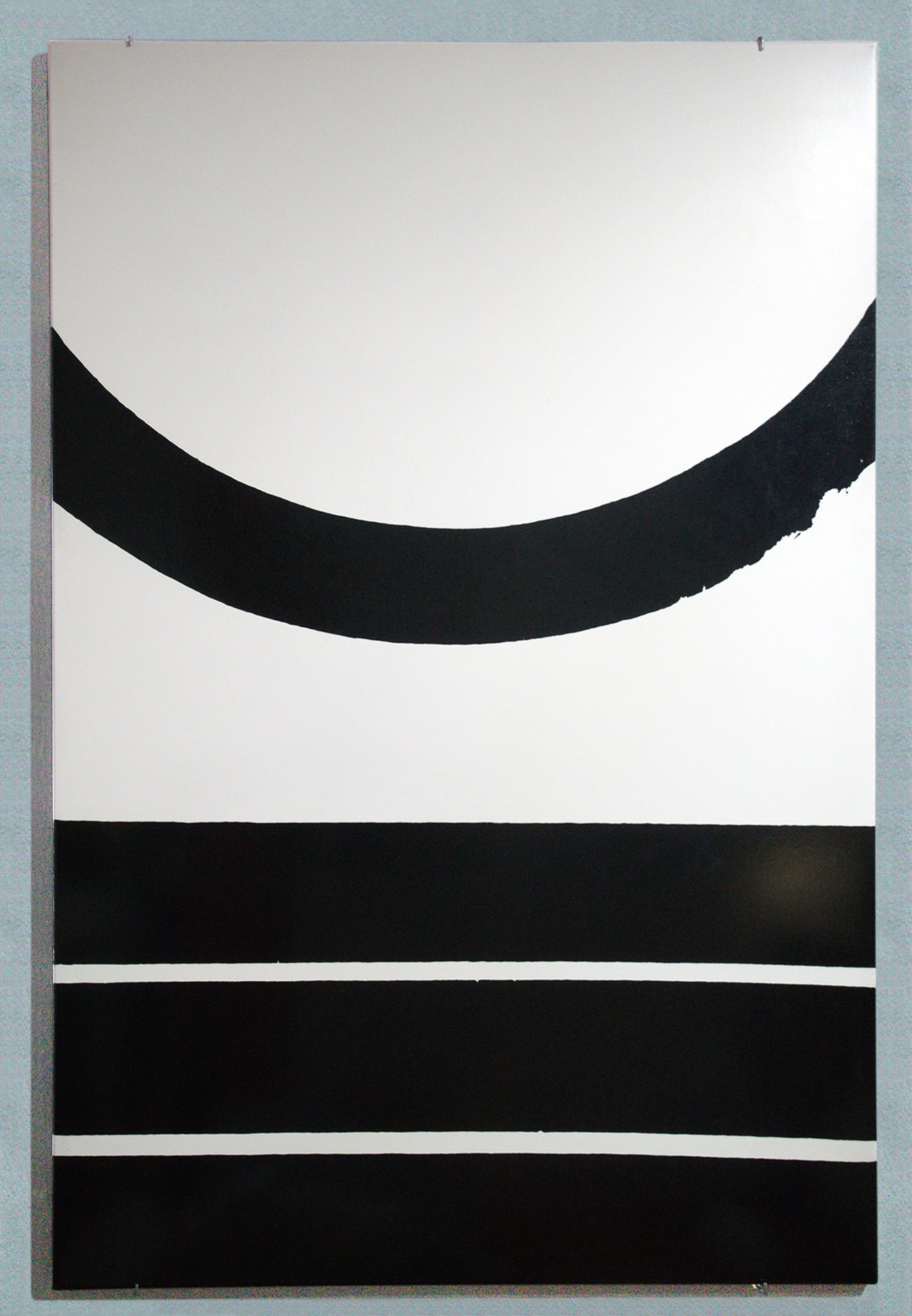 "Untitled" 1968, Porcelain on Steal 40" x 60"