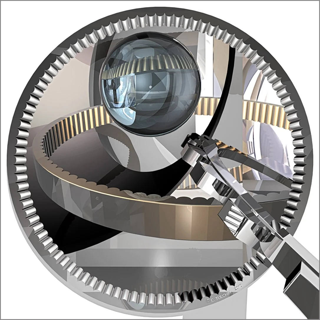 "Chrome Gears N0.2"  2011, 36" x 36"