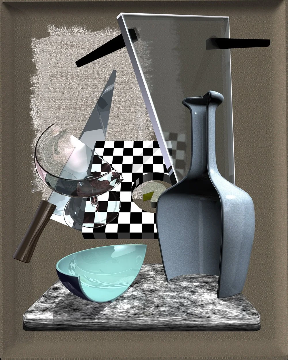 "Homage to Hartley - Still Life"  2021, 24" X 30"