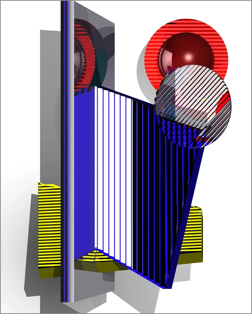 "Homage to Puni No. 3"  2012, 24" x 30"