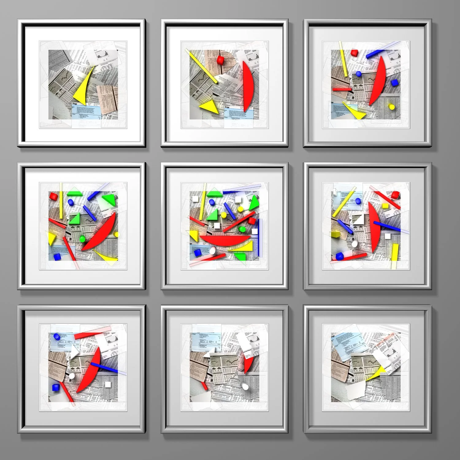 "Alma's Blocks - Wall Display"  2003